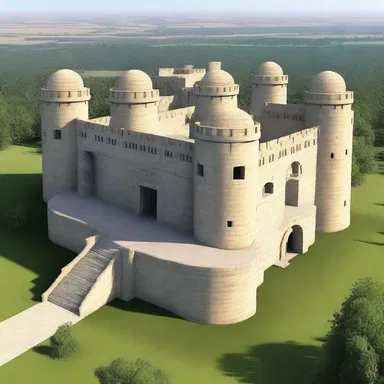 The architect designed an impressive escarp in front of the fortified building to enhance its defensive capabilities.
