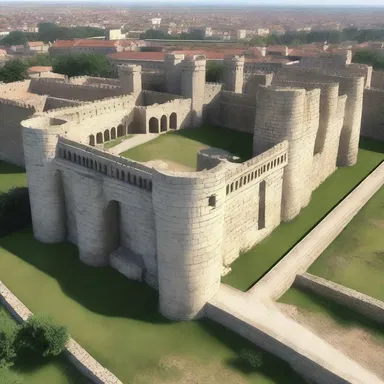 The architect designed an impressive escarp in front of the fortified building to enhance its defensive capabilities.