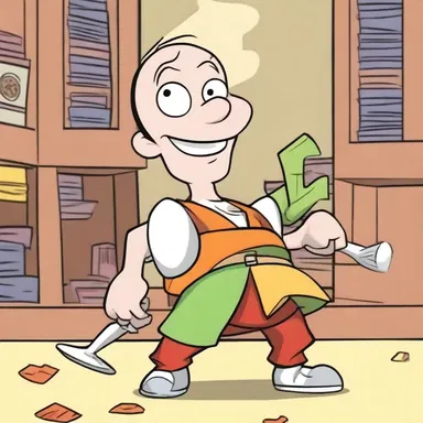 In the cartoon episode, the main character's good luck and misfortune coincidently occurred simultaneously.