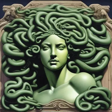 According to Greek mythology, Medusa could turn anyone who looked at her into stone, effectively immobilizing them.