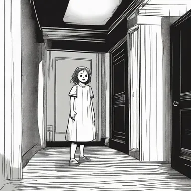 The protagonist's fear and panic seemed to stymy her ability to escape the haunted house.