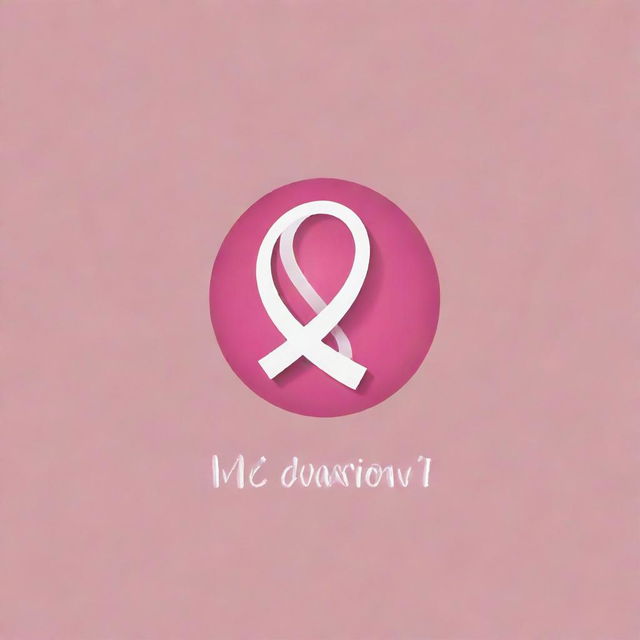 Create a meaningful and creative logo for the company 'MedVision.AI' with a tagline 'Life beyond Hope'. The logo should reflect their involvement in mammography and women's cancer awareness.