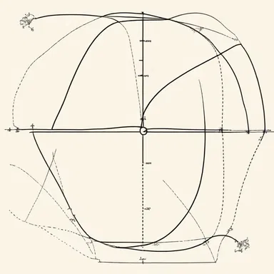 In the cartoon, the secant line is drawn to show the intersection points of the character's path.