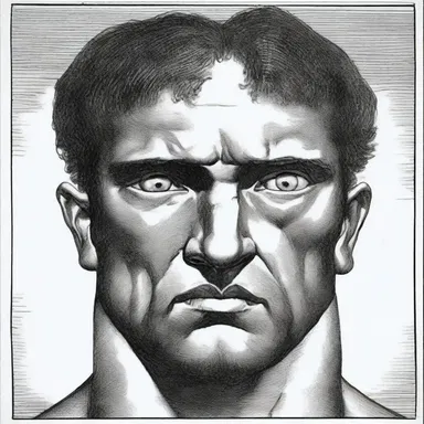 In Greek mythology, Cyclops is described as having a single eye in the center of its forehead, which granted it an extraordinary field of vision.