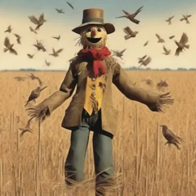 Why did the scarecrow find success as an artist? Because it had an impressive field of vision and could see all the birds coming!