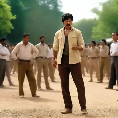 In the movie, the main character's defensiveness is displayed when he becomes defensive and sensitive to criticism about his acting skills.