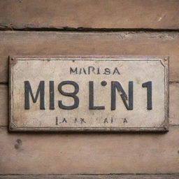 A vintage, rustic metal sign that reads 'Mirrisa Sri Lanka No. 1' with a weathered look and distressed detailing.