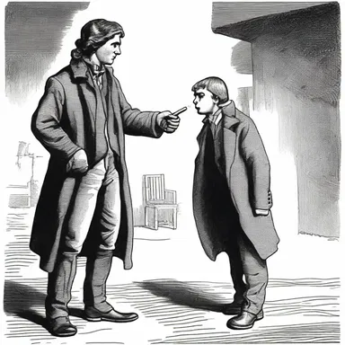 In the classic novel, the main character encounters a snuffer who offers him a pinch of snuff.