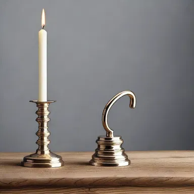 The snuffer is an essential tool in traditional architecture and interior design, as it allows for the safe extinguishing of candles after use.