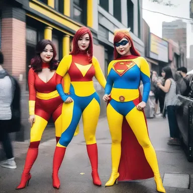 The nightlife culture in this town is vibrant, with people dressed up as their favorite comic book characters and attending cosplay parties.
