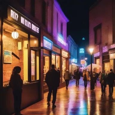 The city's thriving nightlife scene includes art galleries that stay open late, showcasing local artists' work and hosting art-themed events.