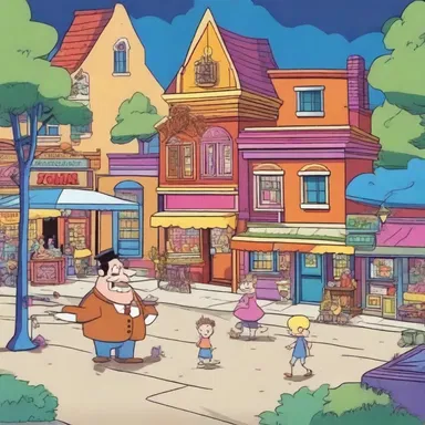 The animated TV show portrayed the nightlife of a fictional town filled with colorful characters.