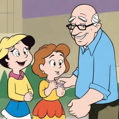 The character always showcased benevolence by helping others in need in the cartoons.