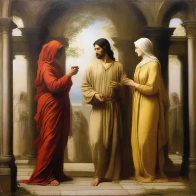 The painting beautifully portrayed benevolence as the central theme, with the characters showing kindness and good will towards each other.