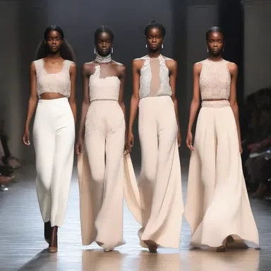 The fashion designer created a collection inspired by benevolence, using soft fabrics and feminine silhouettes to convey a sense of compassion.