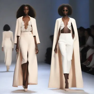 The fashion designer created a collection inspired by benevolence, using soft fabrics and feminine silhouettes to convey a sense of compassion.