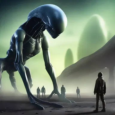 In the science fiction novel, the protagonist's benevolence towards the alien creatures leads to peaceful coexistence.