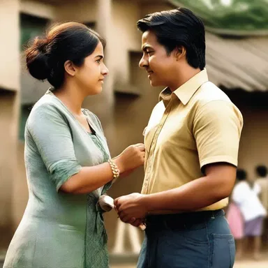 The benevolence of the main character in the romantic movie touches the hearts of the audience as she helps the less fortunate.