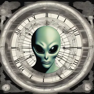 In the science fiction novel, alien beings communicated with humans through a complex network of synchronized clocks.