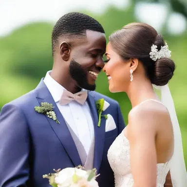 The beautiful bride couldn't help but bawl tears of joy as her groom professed his love during the wedding ceremony.