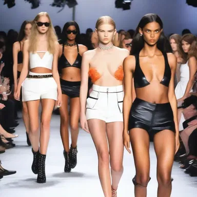 The runway show was so loud that the models had to bawl to be heard over the music.