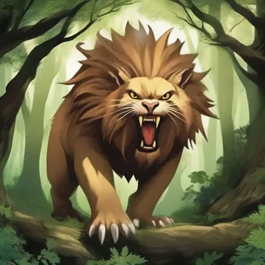The mythical creature bawled with a thunderous roar, echoing through the enchanted forest.