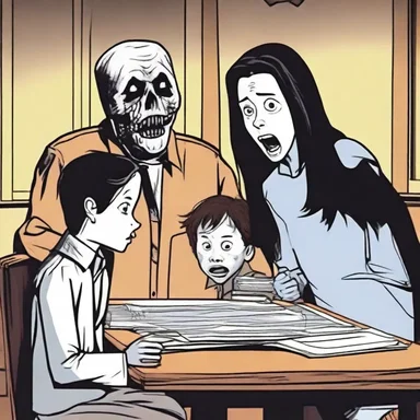 In the horror movie, the protagonist cross-checks the information given by different characters to uncover the truth about the haunted house.