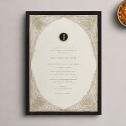 Elegant graphic design for a dinner party at 'James Hotel' on the 20th of January, 2024. The invitation must convey luxury, warmth, and hospitality, featuring hotel location at 'Hotel Lodge'.