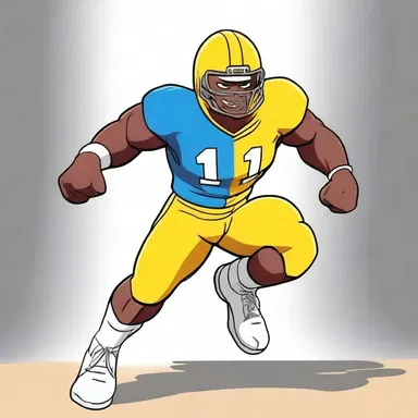 In the animated series, the main character always has an unstoppable running game that helps him overcome any obstacles.
