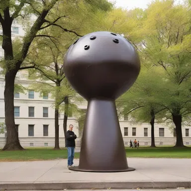 The artist incorporated the klaxon into his sculpture, using it as a symbol of industrialization and the changing times.