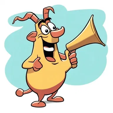 In the animated film, the klaxon was portrayed as a comical horn that went off whenever something funny happened, adding to the cartoon's comedic effect.