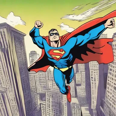 The superhero flew post-haste to save the city from impending doom.
