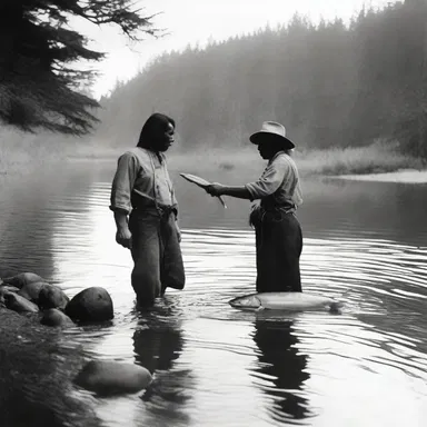 The spawning of salmon in the Pacific Northwest was a vital source of food for Native American tribes for centuries.
