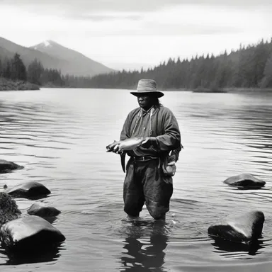 The spawning of salmon in the Pacific Northwest was a vital source of food for Native American tribes for centuries.