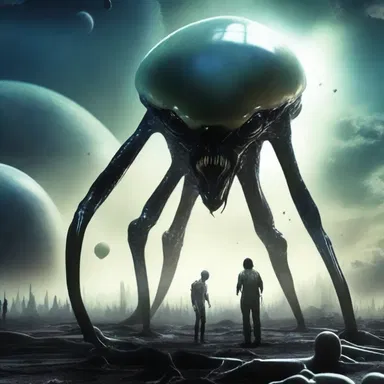 In the science fiction novel, alien creatures with the ability to spawn offspring in vast quantities threaten to overrun planet Earth.