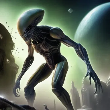 In the science fiction novel, alien creatures with the ability to spawn offspring in vast quantities threaten to overrun planet Earth.