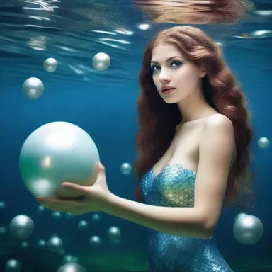 In the magical world of the fantasy novel, mermaids are known to spawn pearls instead of traditional eggs.
