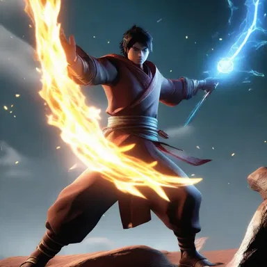 With a single gesture, the protagonist can spawn powerful energy blasts to defeat their enemies.