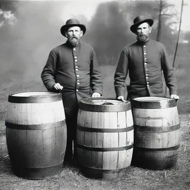 During the American Civil War, soldiers relied on pickle barrels to preserve food while on long marches.