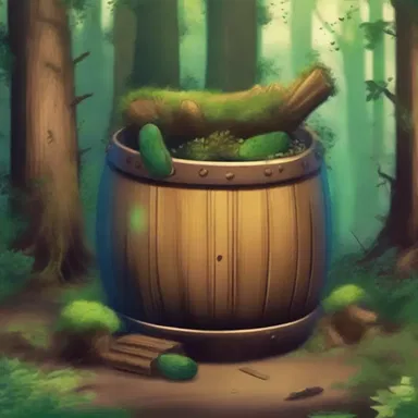 In the mystical land of Eldoria, the ancient pickle barrel hidden in the enchanted forest possessed magical powers.