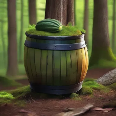 In the mystical land of Eldoria, the ancient pickle barrel hidden in the enchanted forest possessed magical powers.