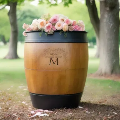 As a gesture of love, the young couple engraved their initials on a heart-shaped pickle barrel and buried it under a flowering tree.