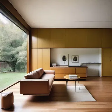 The material possessions in the modernist house were carefully curated and aligned with the overall aesthetic.