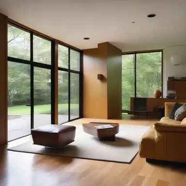 The material possessions in the modernist house were carefully curated and aligned with the overall aesthetic.