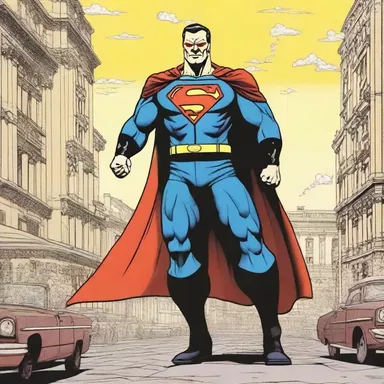 The superhero in this comic series fights against the forces of sovietism to protect individual freedoms.