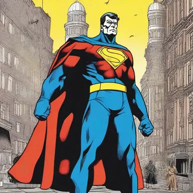 The superhero in this comic series fights against the forces of sovietism to protect individual freedoms.