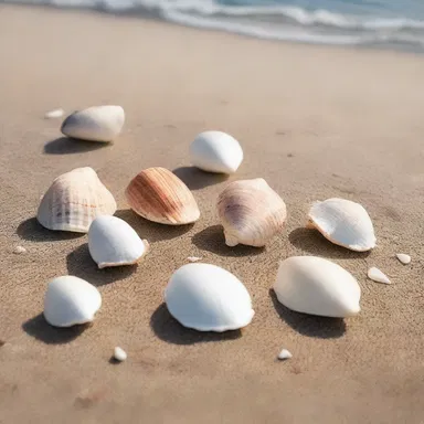 During their romantic walk by the beach, they collected various hard-shelled seashells as souvenirs to remember their special day.
