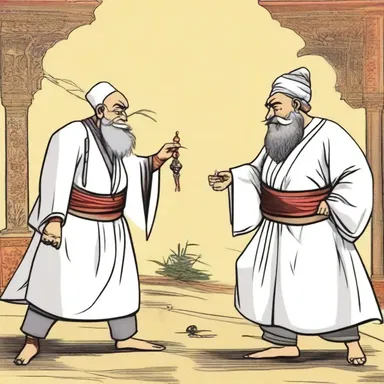 In many cartoons, characters from the occident and the orient often come into conflict with each other.