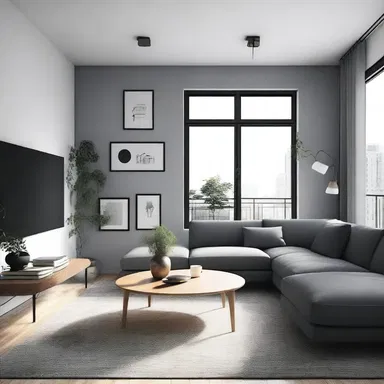 The minimalist style of the living room made it feel cold and listless, lacking in vibrant colors or interesting decorations.
