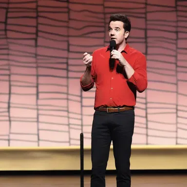 The stand-up comedian struggled to make the listless audience laugh.